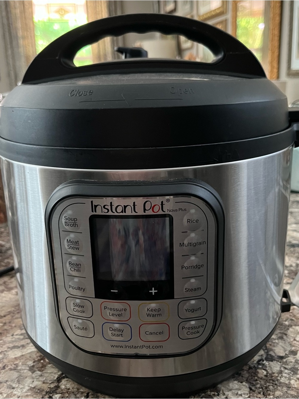 Instant Pot Nova Plus Stainless Steel Electric Pressure Cooker - Black